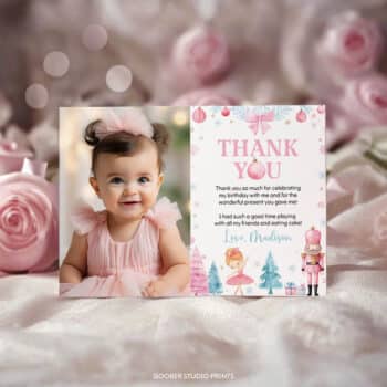 Nutcracker Birthday Thank You Card