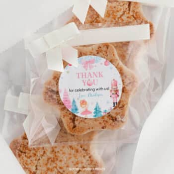 Nutcracker Birthday Thank You Favor Tag