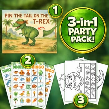 Dinosaur Party Games for Kids | Printable Activity Pack