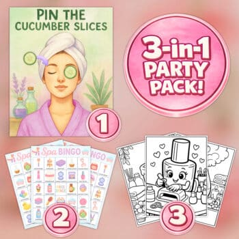 Spa Party Games Printable Pack